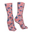 thumbnail image 7 of Salouo America Flags Pattern Fun Novelty Crew Socks,Casual Athletic Socks Neutral Socks, 7 of 7