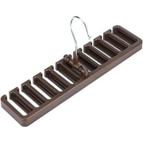 LAMIRO Belt Hanger for Closet,Wall Mount Belt Holder,Tie and Belt Rack Space Saving,Belt Organizer for Closet,Door,Wall - Braun