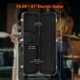 thumbnail image 2 of KFFKFF Electric Guitar Hard Case, 43.11 in Rectangular Guitar Hard Case, With Lock Latch Keys Handle, PVC Padding Soft Lining Water-Resistant Hard Shell Guitar Cases, Black, 2 of 9
