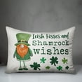 thumbnail image 3 of Creative Products Irish Kisses and Shamrock Wishes 14x20 Spun Poly Pillow, 3 of 3
