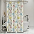 thumbnail image 2 of 36x72 Inch Farmhouse Brilliant Fabric Shower Curtain Colorful Butterfly Floral Polyester Bath Curtain Rustic Vibrant Color Stall Shower Curtains for Kids Bathroom Decor Waterproof with Hooks, 2 of 6