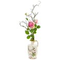 thumbnail image 1 of Nearly Natural 1910 Arrangement Artificiel de Roses en Pichet à Motif Floral, 1 of 1