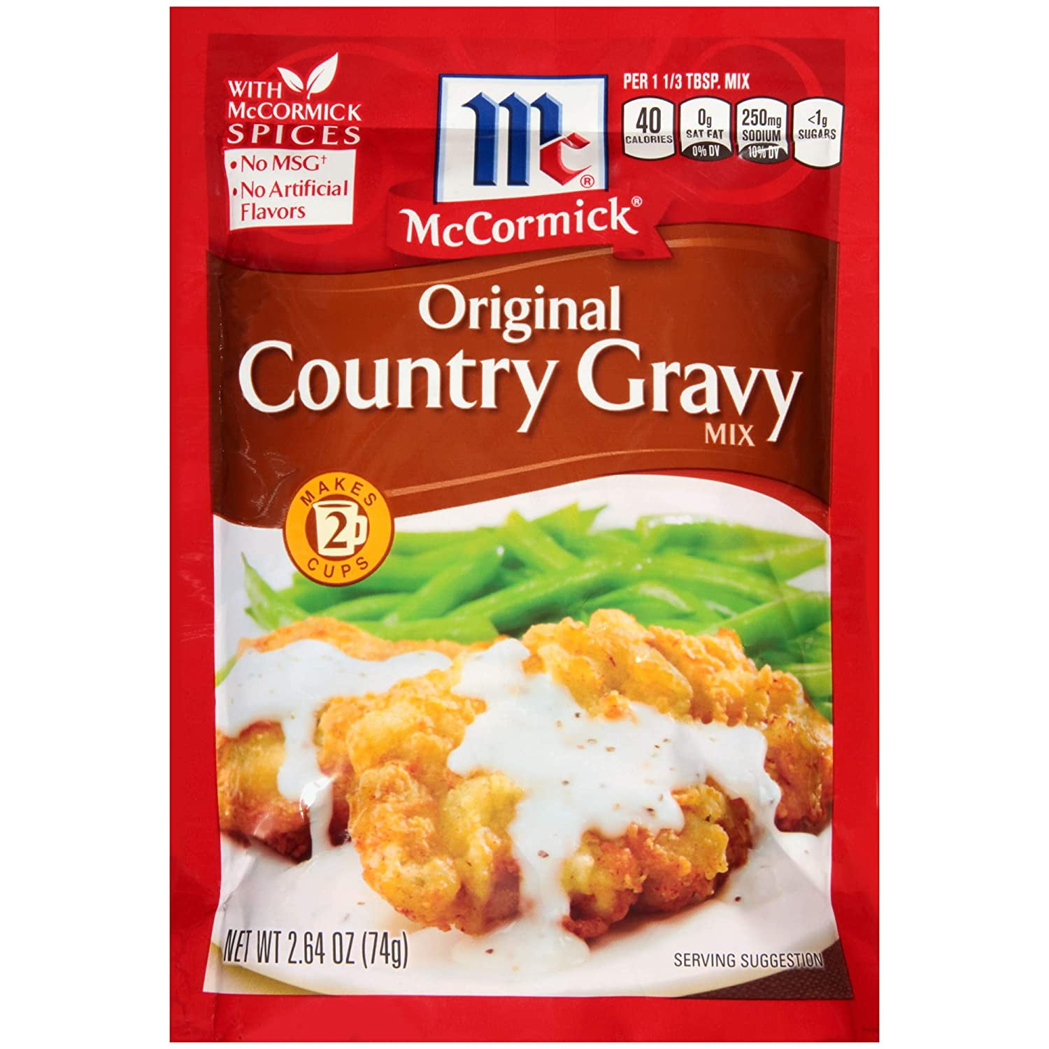 Mccormick Original Country Gravy Mix (Pack Of 4) 2.64 Oz Packets