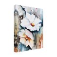 thumbnail image 2 of Trademark Fine Art 'Blooms Aquas II' Canvas Art by Leticia Herrera, 2 of 4