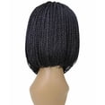 thumbnail image 5 of LUXLUXE Jayla Straight Braided 12 in Long Braided Wig, Beauty Heat Resistant Fiber ( Salt and Pepper Grey), 5 of 6