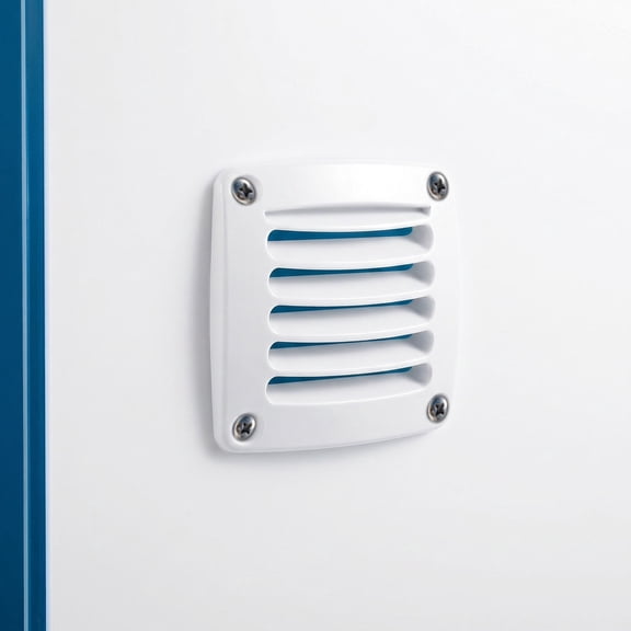 IFANLANDOR Boat and Rv White Flush Mount Plastic Vent Louver for Optimized Air Circulation and Weatherproofing