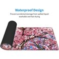 thumbnail image 3 of Beautiful Pink Cherry Blossoms Large Mouse Pads Rectangle Long Extended Big Stitched Edge Gaming Mousepad with Non-Slip Rubber Base for Desktop Laptop Keyboard 31.5 X 11.8 Inch, 3 of 6