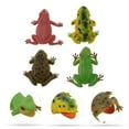 thumbnail image 5 of ULTNICE 4 Pcs Lovely Frogs Ornaments Plastic Vivid Color Frog Statue Decorations for Fish Tank, 5 of 7