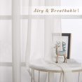 thumbnail image 3 of Sheer Curtains es Long with Eyelet Sheers Window Curtains Panels Privacy Light Filtering Voile Grommet Top Drapes for Living Room/Hotel Rideaux ( Wide ), 3 of 8
