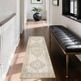 thumbnail image 6 of Washable Kitchen Runner Rug 2x5 ft, Non Slip Soft Low Profile Kitchen Rug with PVC Backing, Vintage Distressed Medallion Oriental Rug for Kitchen Sink, Hallway & Laundry Room, 6 of 6