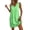 Mint Green Dress, variant on Women's Gingham Plaid Sleeveless Tunic Dress V Neck Loose Shift Mini Dress with Pockets Comfy Lounge Outfits Summer Beach Sundress Yellow
