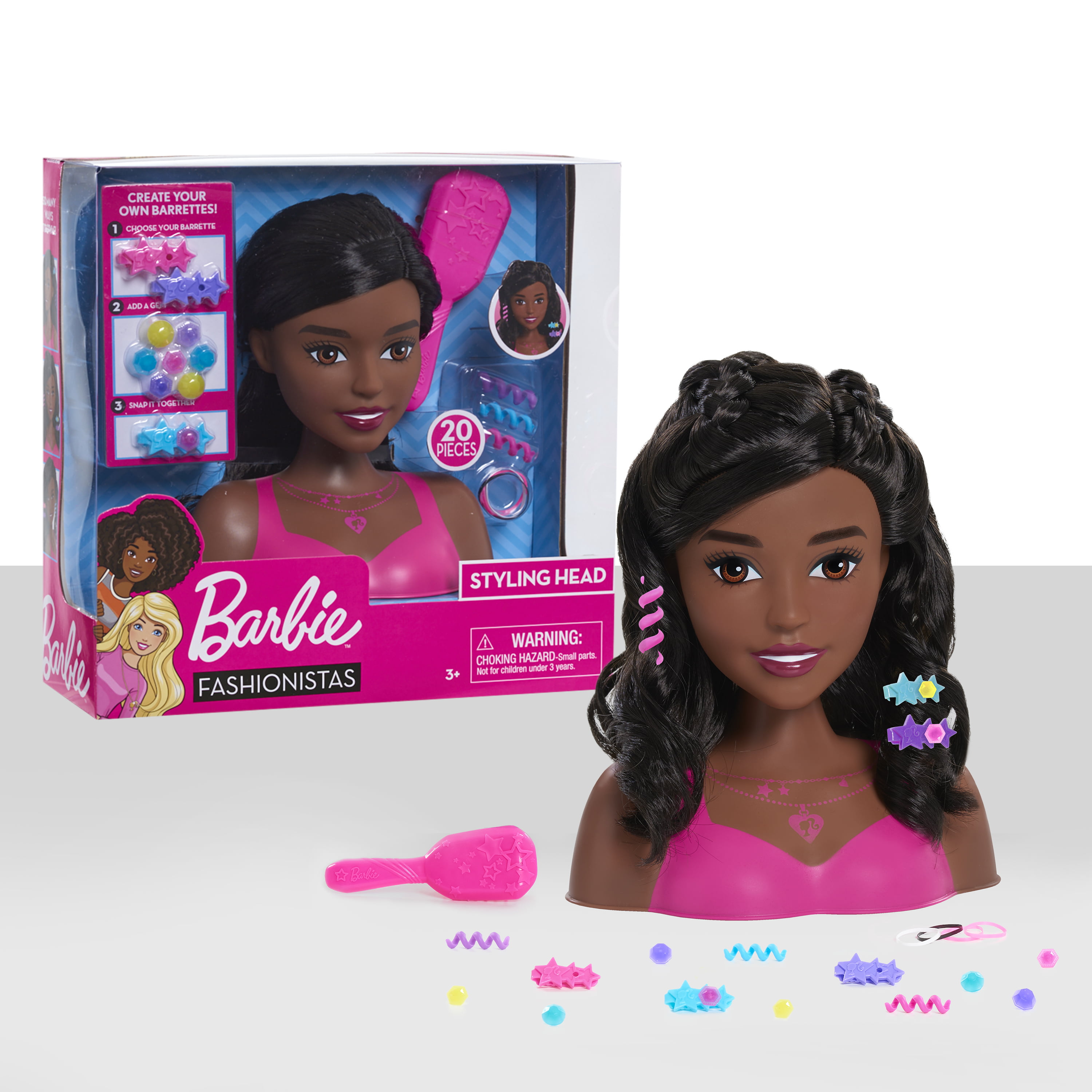 Barbie Fashionistas Styling Head Black Hair Doll 886144625374 Ebay