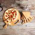 thumbnail image 5 of Unique 12 Inch Wooden Pizza Platter with Triangular Trays for Gatherings, 5 of 8