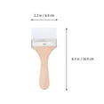 thumbnail image 2 of Shisuyan Square Paint Brush Nylon 10Pcs 6.3X2.4X0.4In, 2 of 9