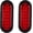 6“ Oval 24LED Red, variant on Red Tail Trailer Light kit, Wiring Harness 12V  Submersible Side Marker Stop  Turn Signal Reverse For Bus Lorry Camper Boat  RV Pickup Golf Cart (Light kit)