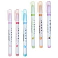 thumbnail image 2 of 6pcs Daily Use Highlighter Pens Colored Marker Pens Students Reading Markers Student Supply, 2 of 4