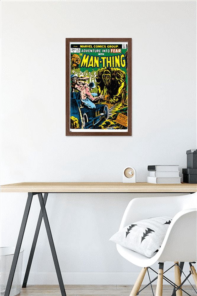 Marvel Comics: Man-Thing #16 Wall Poster, 14.725" x 22.375" Framed