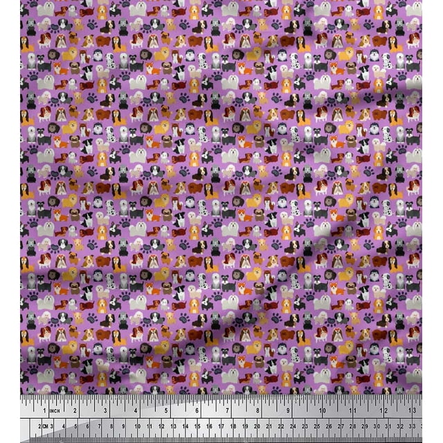Soimoi Rayon Fabric Vegetable,Burger & Pizza Food Printed Craft Fabric by The Yard 42 Inch Wide