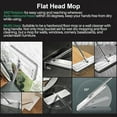 thumbnail image 3 of Mop and Bucket with Wringer Set for Home, Hands Free White Flat Squeeze Mop Bucket Set for Floor Cleaning and Wall Cleaner with Long Handle, with 3 Reusable Microfiber Pads, 3 of 6