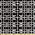 thumbnail image 1 of Geometric Fabric by the Yard, Monochromatic Pattern of Regular Structure with Tribal Influences Print, Decorative Upholstery Fabric for Chairs & Home Accents, Dark Grey and White by Ambesonne, 1 of 4
