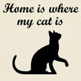 thumbnail image 3 of CafePress - Home Is Where My Cat Is T Shirt - Men's Classic Graphic T-Shirt, 3 of 4
