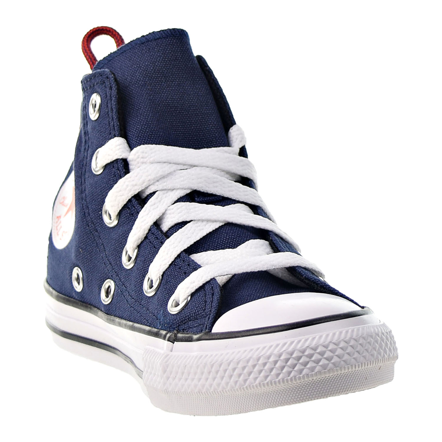 Converse Chuck Taylor All Star Hi Kids' Shoes Midnight Navy-Bright Orange 670671f - image 2 of 6