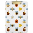 thumbnail image 1 of FMSHPON Bee Honey Clipboard Hardboard Wood Nursing Clip Board and Pull for Standard A4 Letter 13x9 inches, 1 of 8