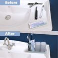 thumbnail image 2 of Portacepillos de dientes, Portacepillos de plástico de calidad con tazas, Mueble de baño 21.5 * 8.1 * 10.5cm TUNC Sencillez, 2 of 5