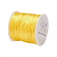 thumbnail image 3 of U8MO 70m/roll Nylon Thread Rattail Satin Cord Chinese Knot Craft Beading String 1mm-Gold, 3 of 3