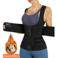 thumbnail image 1 of FITVALEN Women's Workout Waist Trainer Vest Body Shaper with Adjustable Belts Underbust Corset Neoprene Sauna Sweat Suit, 1 of 7