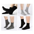 thumbnail image 3 of Mens Toe Socks Cotton Athletic Running Five Finger Crew Socks, 5 Pairs, 3 of 6