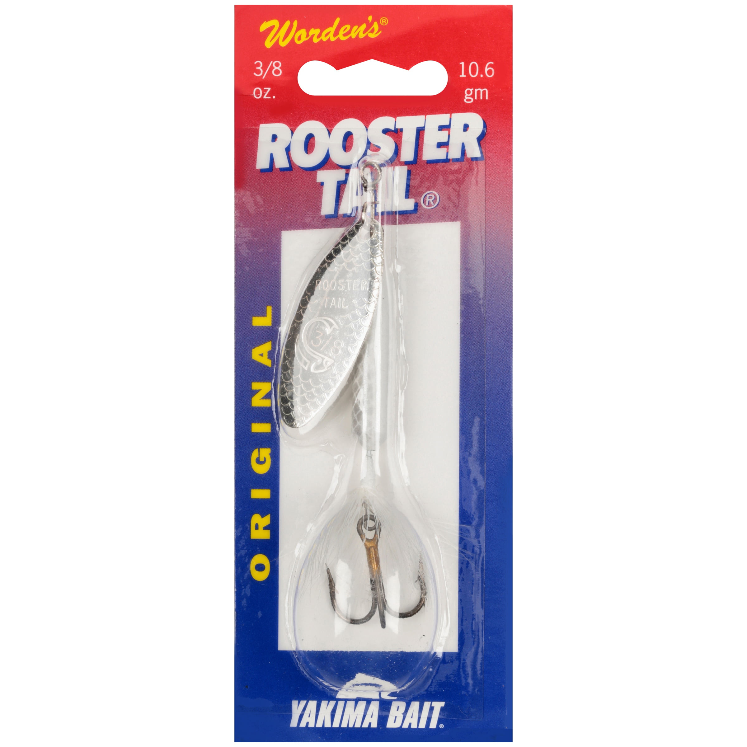 Worden's® Original White Rooster Tail®, Inline Spinnerbait Fishing