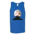 thumbnail image 2 of Wild Bobby, Hip Marilyn Monroe Portrait Classic Beauty Pose, Famous People, Men Graphic Tank Top, Royal, XX-Large, 2 of 4