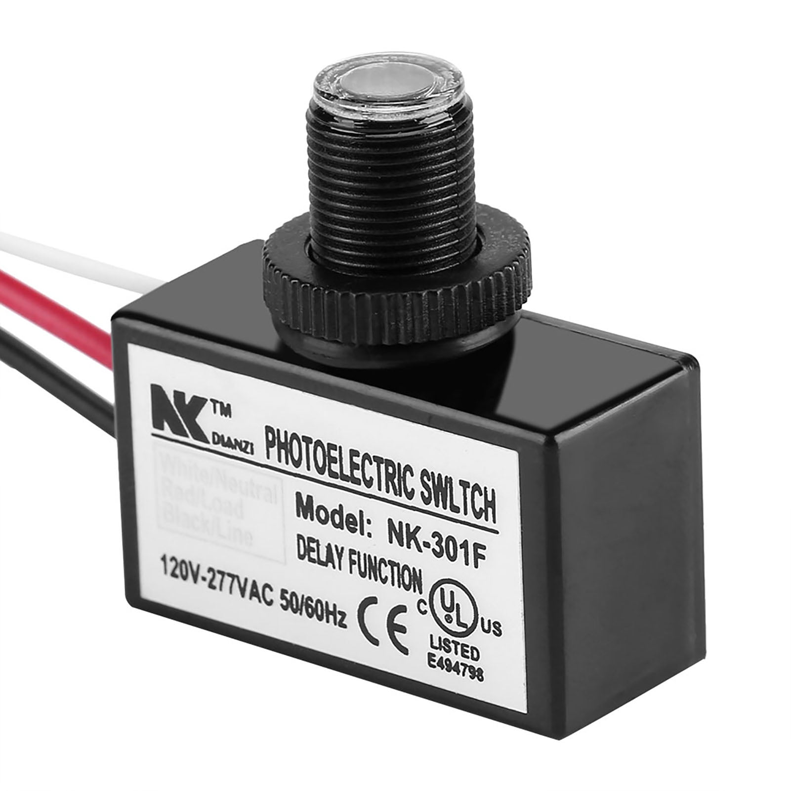 Photoelectric Switch, Light Control Sensor Button Switch,120V AC