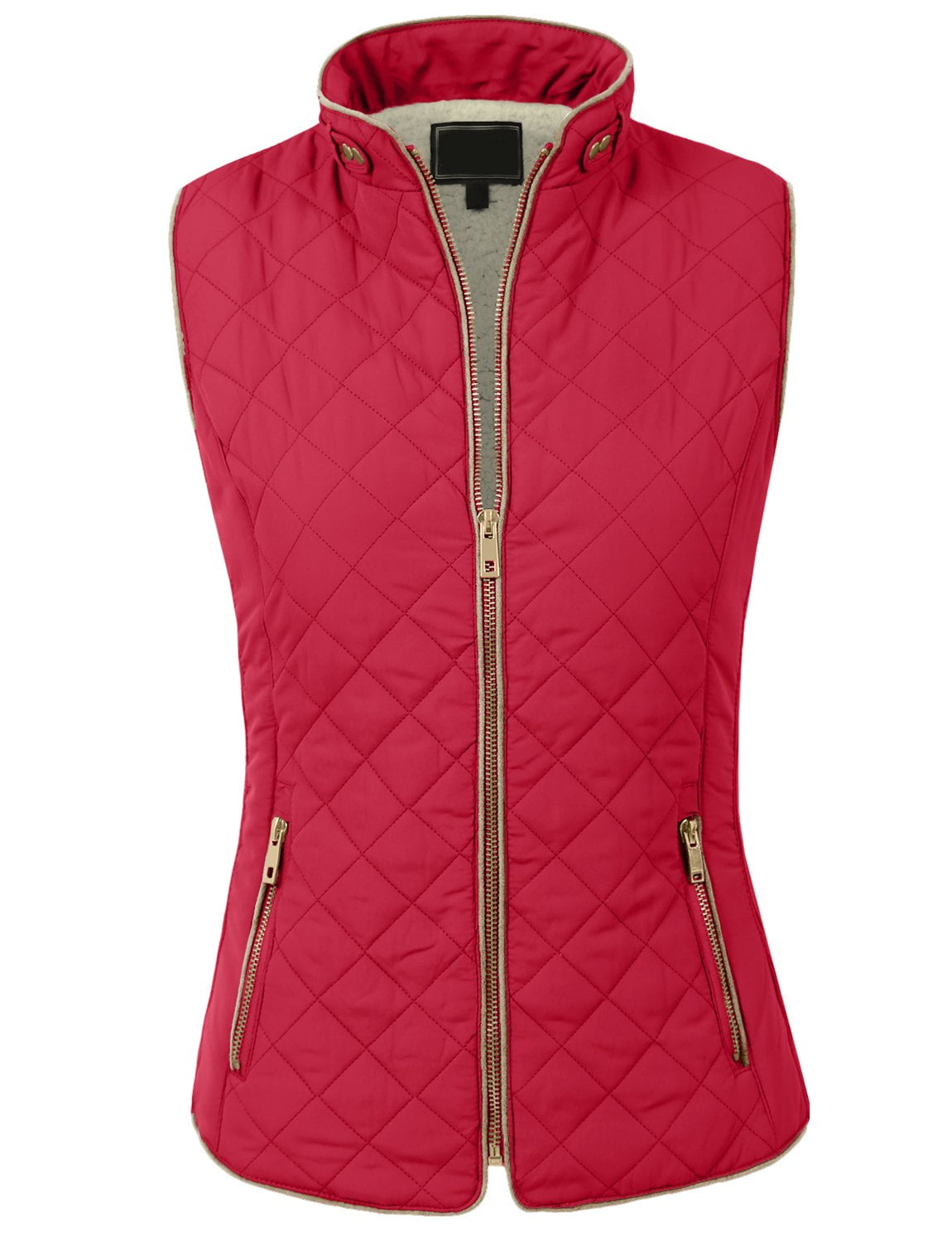 J. METHOD Women’s Quilted Vest Reversible Lightweight Sleeveless Full