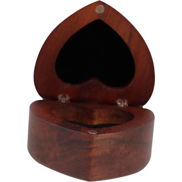 LAICAIW 4pcs Guitar Pick Case Wooden Gift Boxes Storage Container Jewelry Storage Boxes Texture Ring Holder