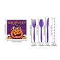 thumbnail image 2 of [Halloween ] Pumpkin Decoration Set Disposable Paper Plates Paper Cups Paper Towels Halloween Themed Tableware Funny Holiday, 2 of 5