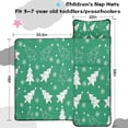 thumbnail image 5 of Green Christmas Tree Pattern Toddler Nap Mats for Kids Preschool,59"x22" Sleeping Mat Bag or Kids,Toddler Sleeping Bag,Toddler Nap Mat or Daycare, 5 of 6