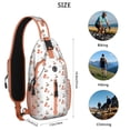 thumbnail image 5 of Crossbody Sling Backpack for Women Men Cherry Art Print Shoulder Sling Crossbody Casual Chest Bag for Travel Sports Running Hiking, 5 of 6
