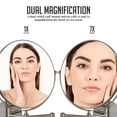 thumbnail image 2 of Espejo de maquillaje de pared OVENTE MNLFW90BR1X7X de 9 pulgadas, 2 of 9