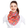 thumbnail image 3 of CBC Crown Women's Christmas Theme Lightweight Soft Silk Feeling Scarf 35" x 35" or 21" x 21", 3 of 9