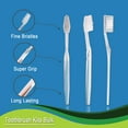 thumbnail image 3 of 30 pack disposable toothbrush with toothpaste set, includes 150 individually packaged dental floss picks, 3 of 4
