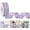 Lavender Purple, variant on Purple Satin Ribbon 1-1/2 inch x 50 Yards Lavender Purple Ribbon Double-Faced Satin Ribbon for Gift Wrapping, Bows, Flower Bouquet, Eternal Roses, Crafts, Wedding Holiday Party Decor