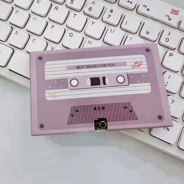 Cassette Voice Recording Greeting Card With Play Button For Personalized Audio Messages