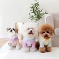 thumbnail image 3 of Stripe Shirts Dog Clothes Sweet Cotton Small Dogs Clothing Pet Outfits Cute Spring Summer Yorkies Blue Boy Ropa Para Perro ShopWise Round, 3 of 9