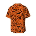 thumbnail image 2 of KLL Happy Halloween 6 Print Men's Shirt Short Sleeve Button Down Summer Cuba Beach Shirts- 4X-Large, 2 of 7