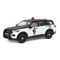 Greenlight Collectibles 1/64 2022 Ford Police Interceptor Utility, Police 100th, Anniversary Collection Series 14 28100-F