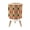 Color 4, variant on Small Trash Can with Lid Botanical Vine Art Stained Glass 1.8 Gallon Dog Proof Trash Can Round Garbage Can Waste Bin Wastebasket for Bathroom Bedroom Living Room