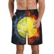 thumbnail image 1 of Fotbe Tennis Ball In Fire And Water Trajes de Baño Estampados para Hombre, Shorts de Verano de Secado Rápido, Ropa de Playa, Bañadores-Small, 1 of 6