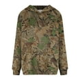 thumbnail image 4 of Fshinging Women Hoodies Oversized Sweatshirt Camo Maple Leaf Print Long Sleeve With Pocket Y2k Clothes, 4 of 5